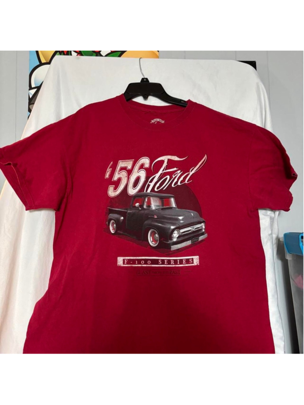 red vintage Ford F-100 Series t-shirt Size XL #ford